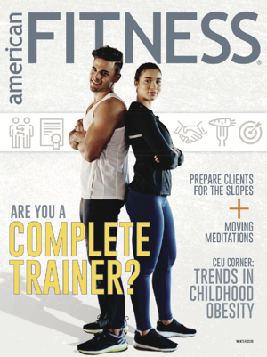 American Fitness Magazine Winter 2020 Cover